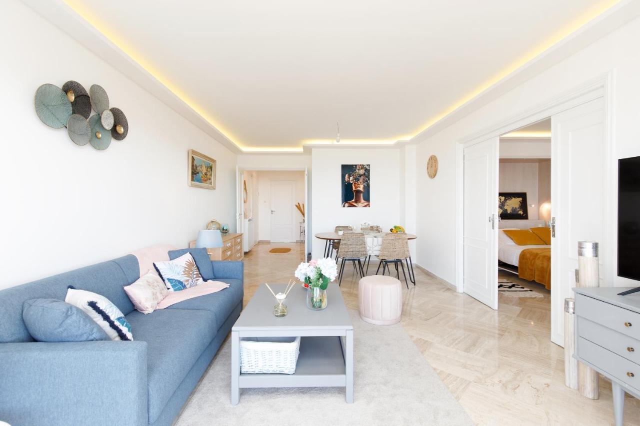 Suite Riviera - Sea View - Clim - 50M Plage - Residence De Standing - Spacieux 180 M2 - Parking คานส์ ภายนอก รูปภาพ